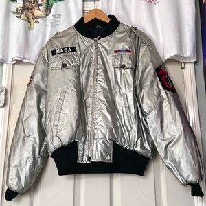 80s NASA Apollo 13 Bomber Briarcliff Nyloprene Jacket